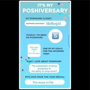 Posh 5 Year Anniversary- 530+ Sales